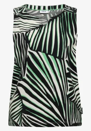 Alternative view of Jersey top met grafische print
