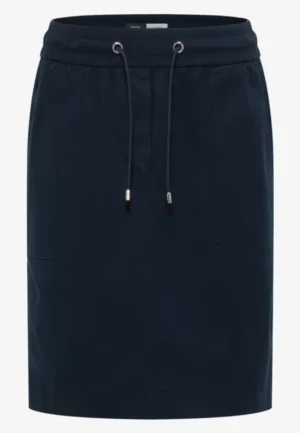 Alternative view of Knielange rok in een verwassen look