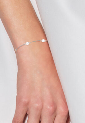 Alternative view of Afwisselend armband zirkoniumoxiden SERSTIS COD ZILVEREN 925 Verstelbaar