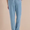 Mid Waist Slim Legs broek in een gewassen look - Afbeelding 3