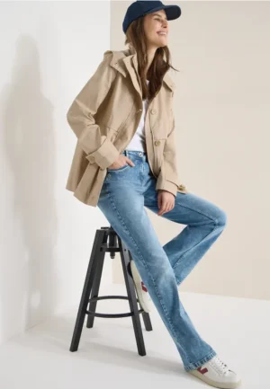 Midi trenchcoat