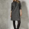 Minimale jacquard jurk