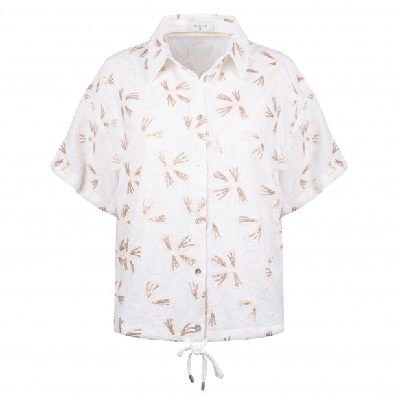 Nukus - Wit | Dames | Blouse | Wit | XL | regular | Kamst mode
