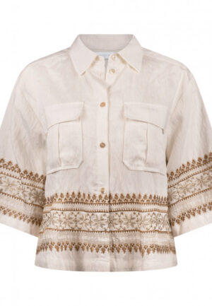 Nukus - Wit | Dames | Blouse | Wit | XL | regular | Kamst mode