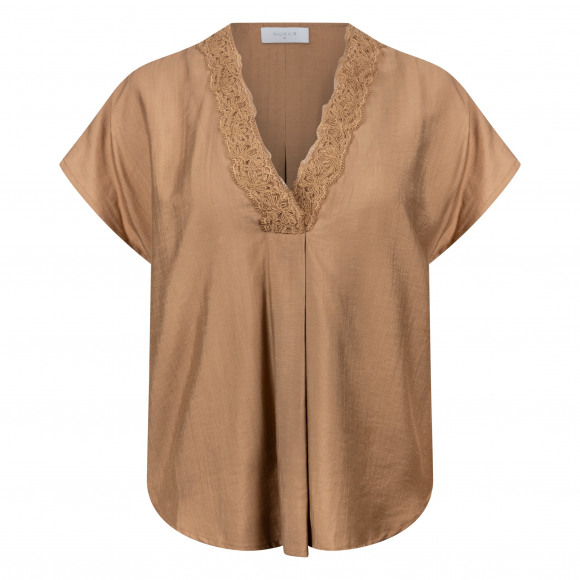 Nukus - Bruin | Dames | Blouse | Bruin | XL | regular | Kamst mode