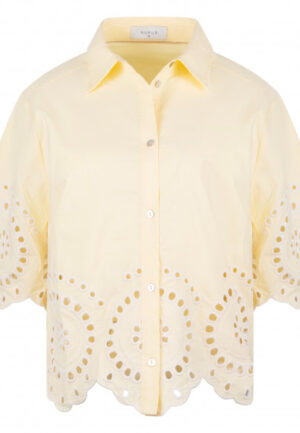 Nukus - Beige | Dames | Blouse | Beige | S | regular | Kamst mode