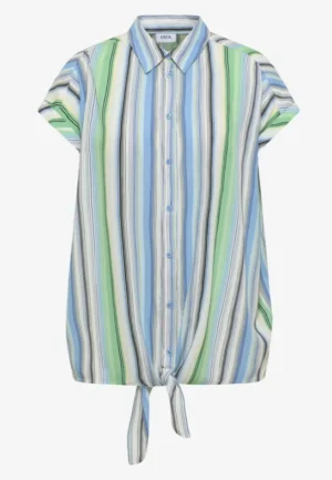 Alternative view of Overhemdblouse met strepen en knopen