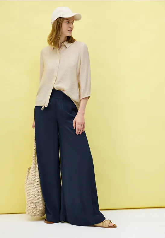 Overhemdblouse met structuur