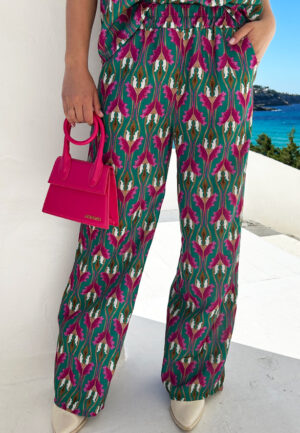 Pantalon Tropische Print