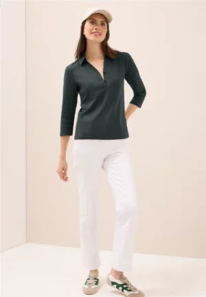 Poloshirt met 3/4 mouwen