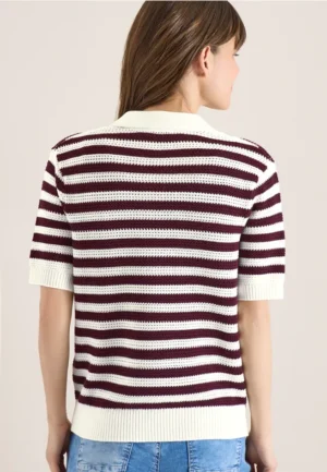 Alternative view of Poloshirt met korte mouwen in gehaakte kwaliteit