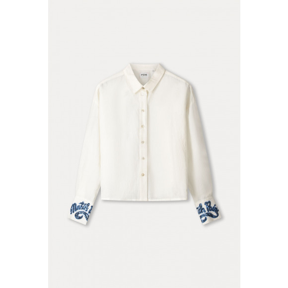 Pom Amsterdam - Wit | Dames | Blouse | Wit | 36 | regular | Kamst mode