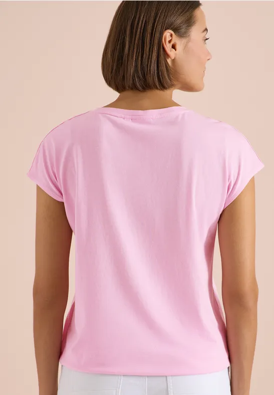 Shirt met boothals en tekstopdruk - Afbeelding 3