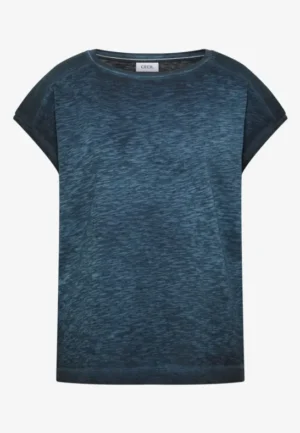 Alternative view of Shirt met boothals in garment-dye look
