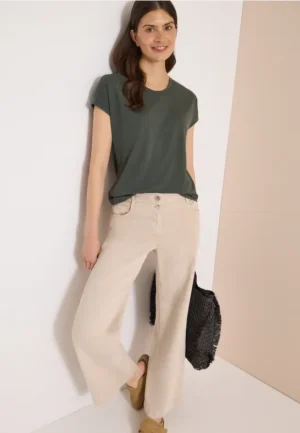 Shirt met burn-out look