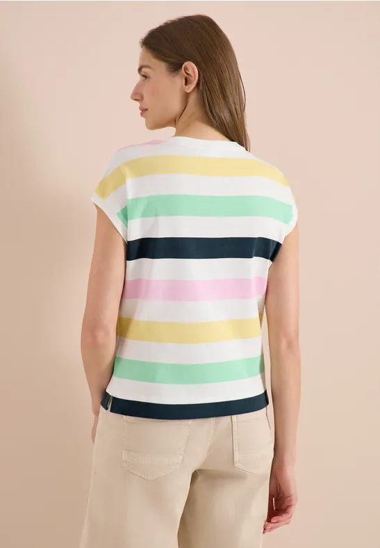 Shirt met meerkleurige strepen - Afbeelding 3