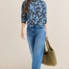 Shirt met patroon en tape