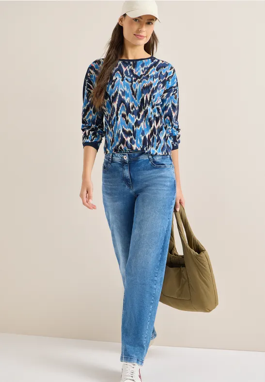 Shirt met patroon en tape