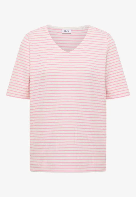Shirt met ronde V-hals - Afbeelding 2