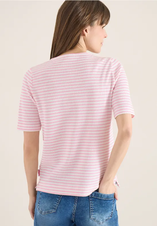 Shirt met ronde V-hals - Afbeelding 3