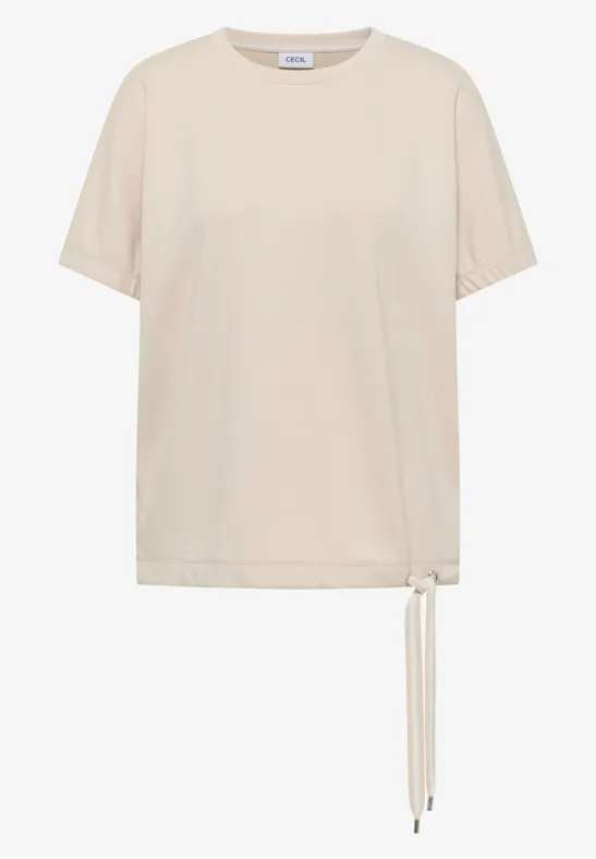 Shirt met ronde hals en rimpels - Afbeelding 2
