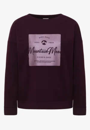 Shirt met satijnen print