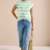 Shirt met strepen en printdetail