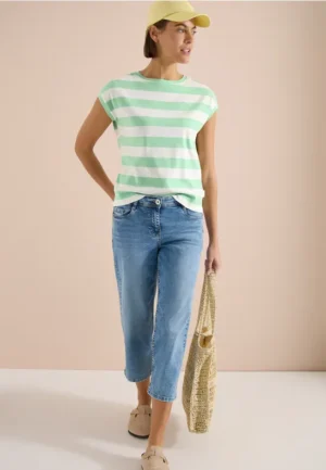 Shirt met strepen en printdetail