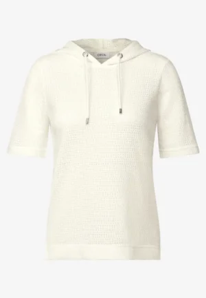 Alternative view of Shirt met structuur en capuchon