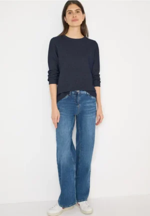 Shirt met structuur in twee kleuren