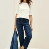 Shirt met ton-sur-ton print