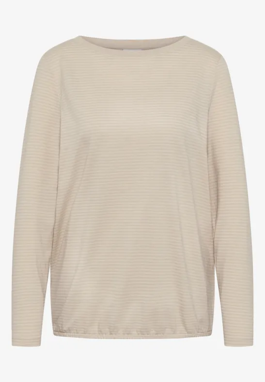 Shirt met ton-sur-ton strepen - Afbeelding 2