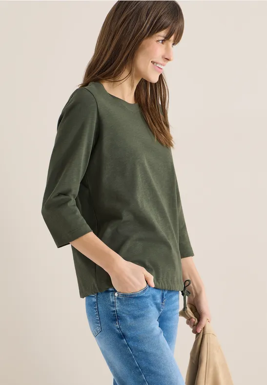 Shirt met trekkoord