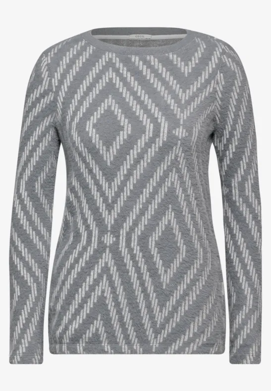 Shirt van verengaren met patroon - Afbeelding 2