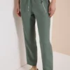 Slim Legs broek van linnenmix