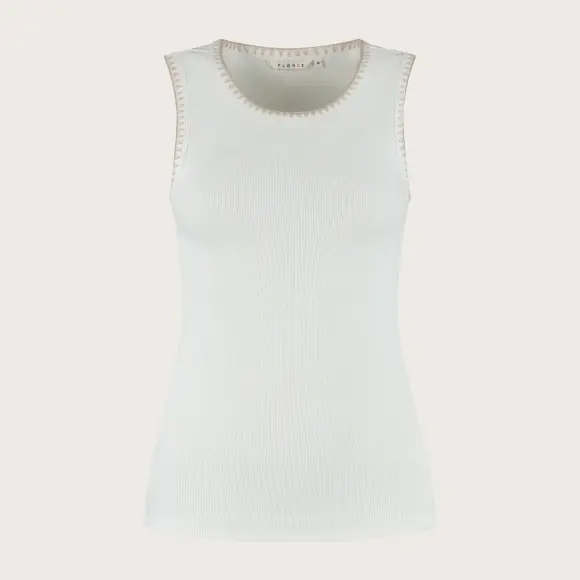 Florez - Wit | Dames | Top | Wit | L | regular | Kamst mode