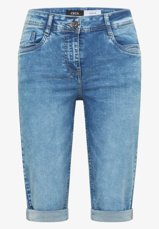 Straight Legs denim shorts in Slim Fit - Afbeelding 2