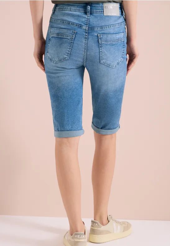 Straight Legs denim shorts in Slim Fit - Afbeelding 3