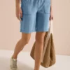 Straight Legs shorts in een gewassen look