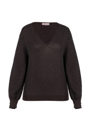 Studio Anneloes - Bruin | Dames | Trui | Bruin | XL | regular | Kamst mode