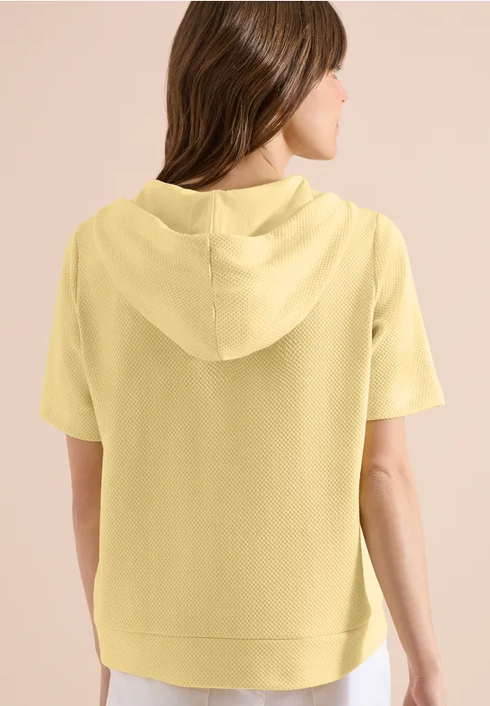 Sweater met korte mouwen en capuchon - Afbeelding 3