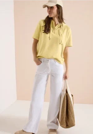 Sweater met korte mouwen en capuchon