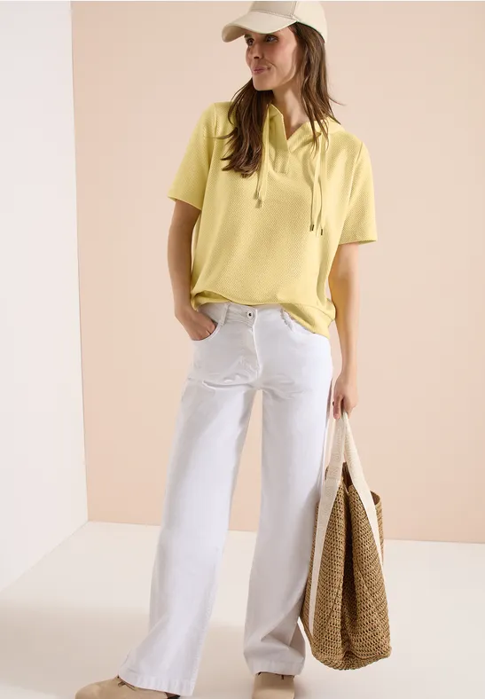 Sweater met korte mouwen en capuchon