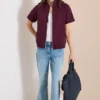 Sweaterjack met korte mouwen en ritssluiting