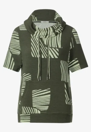Alternative view of T-shirt met zeer ruime kraag