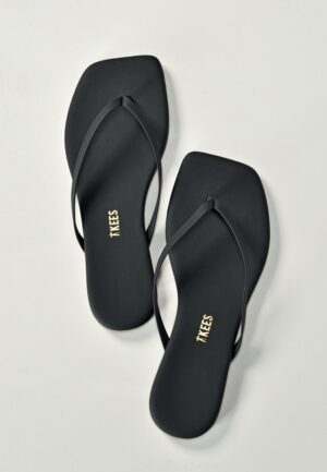 TKEES slippers Square Toe Lily SQLIL-03 black