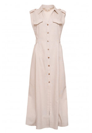 Maicazz - Beige | Dames | Jurk | Beige | 38 | regular | Kamst mode