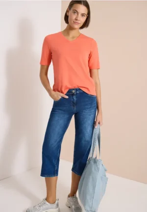 Wide Legs 3/4 jeans in Loose Fit