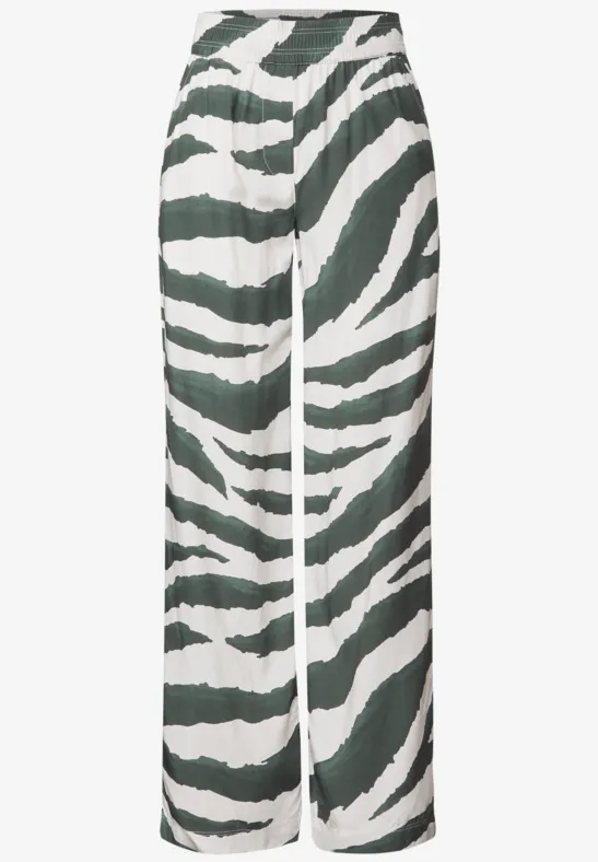 Wide Legs broek met structuur - Afbeelding 2