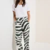 Wide Legs broek met structuur